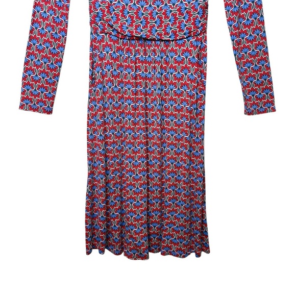BODEN Abigail Long Sleeve Knit Jersey Women’s Geo Print Dress Sz 2 Regular - Picture 6 of 10